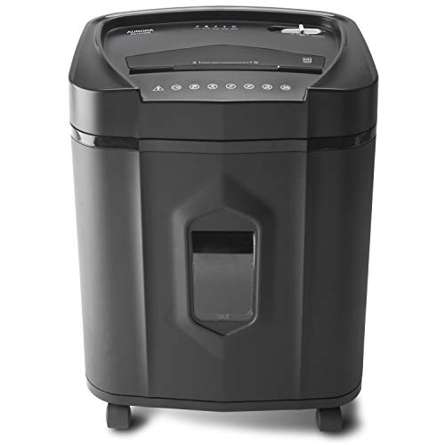 Aurora AU1415XA 14-Sheet Crosscut Paper/CD and Credit Card Shredder/ 5-Gallon pullout Basket/ 10 Minutes Continuous Run Time