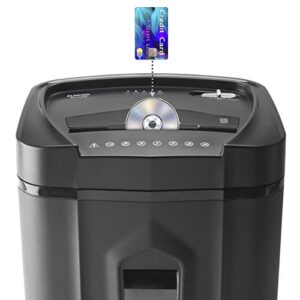 Aurora AU1415XA 14-Sheet Crosscut Paper/CD and Credit Card Shredder/ 5-Gallon pullout Basket/ 10 Minutes Continuous Run Time