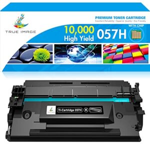 TRUE IMAGE Compatible Toner Cartridge Replacement for Canon 057H 057 CRG-057H Work with ImageCLASS MF445dw LBP226dw LBP227dw LBP228dw MF448dw MF449dw LBP226 MF445 Printer Ink (Black, 1-Pack)