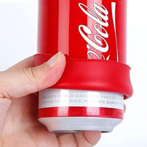 (4 Pack) Can Covers that Look Like Soda, Silicone Sleeves for Cans, Can Wraps, Fits All 12FL OZ 355ml