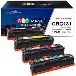 gpc image remanufactured toner cartridge replacement for canon 131 131h to use with imageclass mf8280cw mf624cw mf628cw lbp7110cw printer tray (black, cyan, magenta, yellow, 4 pack)