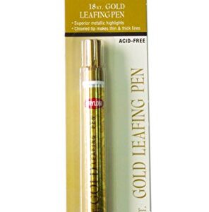 Krylon K09901A00 Leafing Pen, Gold, .33 Ounce, 1 Count (Pack of 1)