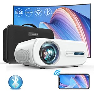 onoayo 5g wifi projector 9500l full hd native 1920×1080p bluetooth mini projector, support 4k &zoom, full sealed optical/lcd/led/home/outdoor movie portable projector for phone,pc,tv stick