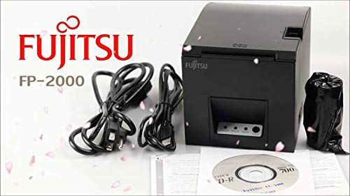 Fujitsu FP-2000 High Speed Direct Thermal Printer USB - Monochrome - Desktop - Receipt Print - Barcode Label - Supports Windows, OPOS, Java POS, Cups Linux, Android & iOS