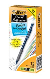 bic xtra-comfort mechanical pencil, medium point (0.7mm), 12 count