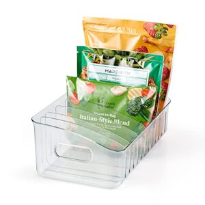 youcopia freezeup freezer bin 15″, fridge organizer with storage, bpa-free food-safe container