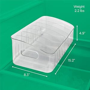 YouCopia FreezeUp Freezer Bin 15", Fridge Organizer with Storage, BPA-Free Food-Safe Container