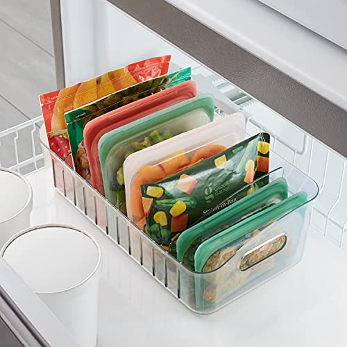 YouCopia FreezeUp Freezer Bin 15", Fridge Organizer with Storage, BPA-Free Food-Safe Container