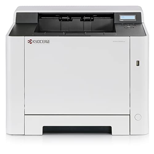 Kyocera ECOSYS PA2100cwx Color Laser Printer up to 22 ppm, Standard 1200dpi, Wireless & Wi-Fi Direct Capability, 512 MB Memory, USB, 2 Line LCD Screen, High-Speed Gigabit Ethernet Interface