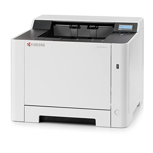 Kyocera ECOSYS PA2100cwx Color Laser Printer up to 22 ppm, Standard 1200dpi, Wireless & Wi-Fi Direct Capability, 512 MB Memory, USB, 2 Line LCD Screen, High-Speed Gigabit Ethernet Interface