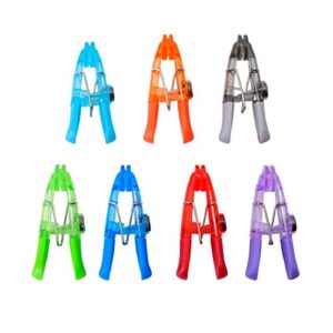 kizmos magnetic multipurpose bag clips, set of 7, multicolored