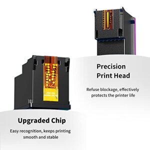 Ubinki 65XL Ink Cartridge Black Color Combo for HP Ink 65 XL Remanufactured HP65 for Printers Envy 5055 5000 5052 5014 5010 DeskJet 3755 3700 3752 2600 2622 2652 2655 2624 2640 (Black Tricolor 2-Pack)
