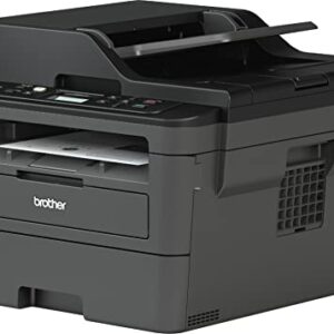 Brother DCP-L25 Series Monochrome All-in-One Laser Printer for Home Office, Print, Scan, Copy, Wireless, 36 ppm, 2400 x 600 dpi, Automatic Duplex Printing, with MTC Printer Cable
