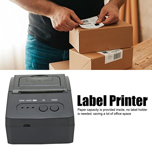 ASHATA Portable Thermal Label Printer, 4x6 USB Shipping Label Receipt Printer for Shipping Packages & Small Business, POS Thermal Printer Compatible with Win, for Android, for iOS(US)