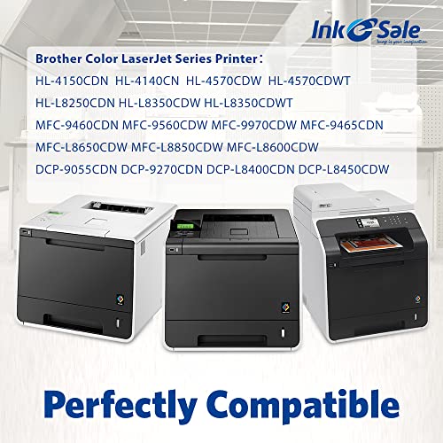 INK E-SALE Compatible Toner Cartridge Replacement for Brother TN336 TN315 TN310 TN331 (KCMY, 4-Pack), for use with Brother HL-L8350CDW HL-4150CDN MFC-L8850CDW MFC-9970CDW MFC-L8600CDW Printer