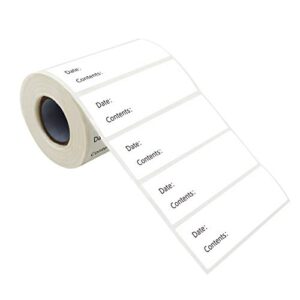500 freezer refrigerator food labels reminder water oil resistant in roll with perforation line,removable adhesive