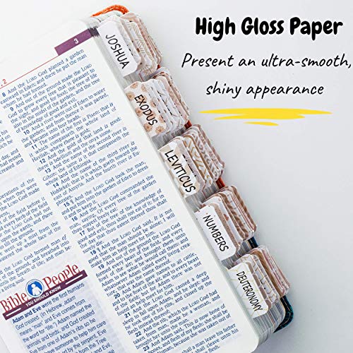 Mr. Pen- Bible Tabs for Catholic or Other Bibles, 75 Tabs, Laminated, Bible Journaling Supplies, Bible Tabs Old and New Testament, Bible Tabs for Women, Bible Tabs for Journaling Bible