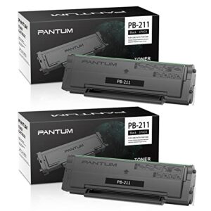 pantum pb-211 toner cartridge black 2 pack replacement p2500w, p2502w, m6550nw, m6600nw, m6552nw, m6602nw