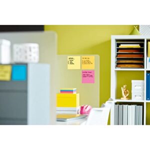 Post-it Super Sticky Notes, 2x Sticking Power, 4 x 4-Inches, Canary Yellow, Lined, 6-Pads/Pack, Model:675-6SSCY