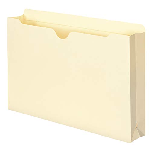 Smead File Jacket, Reinforced Straight-Cut Tab, 2" Expansion, Legal Size, Manila, 50 per Box (76560)