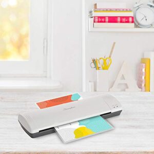 Swingline Laminator, Thermal, Inspire Plus Lamination Machine, 12 inches Max Width, Quick Warm-up, Includes Laminating Pouches, White / Gray (1701867)