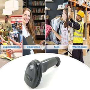 Zebra DS4608-SR Standard Range 1D 2D Handheld Barcode Scanner QR Wired USB Imager Black Corded Screen Code Reader for POS System - JTTANDS