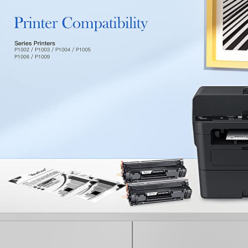 Valuetoner Compatible Toner Cartridge Replacement for HP 35A CB435A for P1006, P1009, P1002, P1003, P1004, P1005 Laser Printer (Black, 2 Pack)