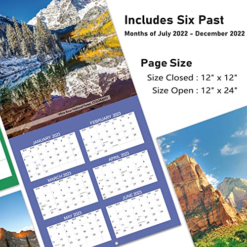 2023-2024 Wall Calendar - Wall Calendar 2023-2024 Monthly, Jul 2023 - Dec 2024, 12" x 24" (Open), Wall Calendar with Daily Blocks, Perfect Calendar for Organizing & Planning - National Parks