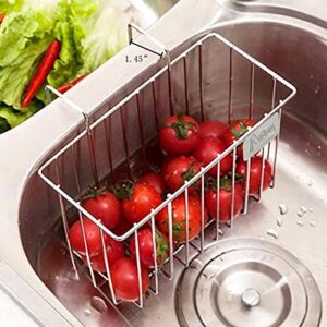 Kitchen Sponge Holder, Aiduy Sink Caddy Brush Dishwashing Liquid Drainer Rack - Stainless Steel