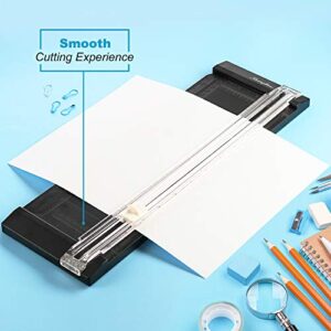 Swingline Paper Cutter for Scrapbooking, 12 Inch, Titanium Manual Paper Trimmer & Slicer with Security Safeguard & Side Ruler, Portable Straight Edge Cutter for Large & Small Craft, Photo & Card