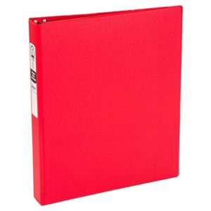 Avery Economy Binder with 1 Inch Round Ring, Red, 1 Binder (3310)