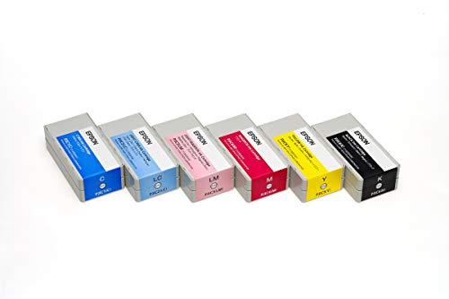 Epson DiscProducer PP-100 Ink Cartridge 6 Color Set in Retail Packaging