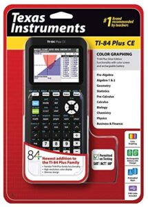 texas instruments ti-84 plus ce graphing calculator, black