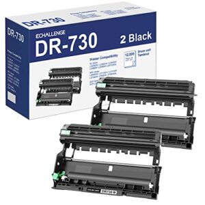 dr730 drum unit (not toner) compatible replacement for brother dr730 dr 730 compatible with hl-l2350dw hl-l2395dw hl-l2390dw hl-l2370dw mfc-l2750dw mfc-l2710dw dcp-l2550dw printer (2 drum)