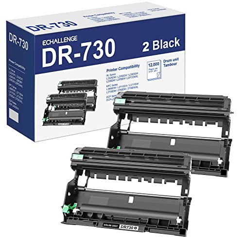 DR730 Drum Unit (NOT Toner) Compatible Replacement for Brother DR730 DR 730 Compatible with HL-L2350DW HL-L2395DW HL-L2390DW HL-L2370DW MFC-L2750DW MFC-L2710DW DCP-L2550DW Printer (2 Drum)