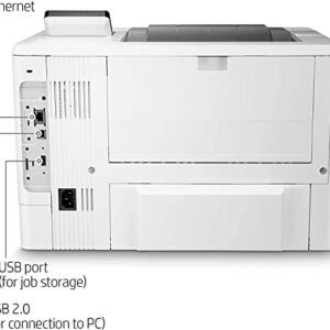 HP Laserjet Enterprise M507n Single-Function Wired Monochrome Laser Printer - Black/White Print Only - 2.7" LCD, 45 ppm, 1200 x 1200 dpi, Manual Duplex Printing, USB and Ethernet, Cbmou Printer Cable