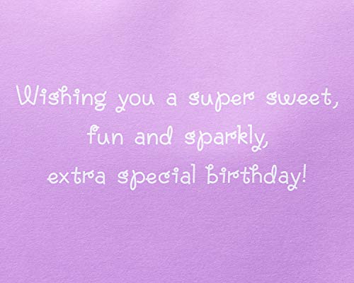 Papyrus Birthday Card for Girl (Sweet, Fun, and Sparkly)