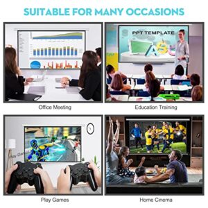 Motorized Projector Screen - DINAH 16:9 4K 3D HD 100 inch Electric Projector Screen Pull Down with Wireless Remote Contror (100in)