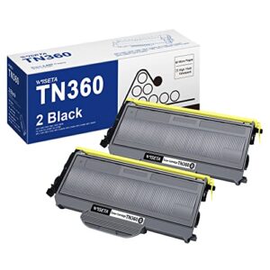 tn360 tn-360 tn330 high yield compatible toner cartridge replacement for brother tn360 tn330 tn-360 compatible with dcp-7040 dcp-7030 mfc-7840w hl-2140 mfc-7340 mfc-7440n hl-2170w hl-2150n (2 black)