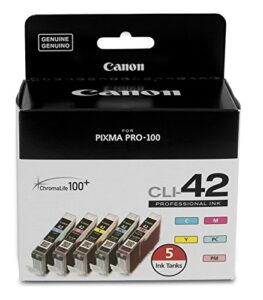 canonink cli-42 5-pack value ink compatible to pixma pro-100 for printer