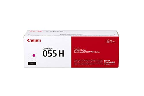 Canon Genuine 055 High Yield CMY Color Toner Cartridge Set, 3-Pack, CRG-055H