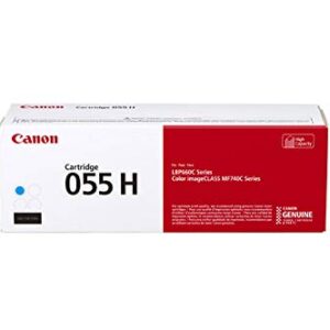 Canon Genuine 055 High Yield CMY Color Toner Cartridge Set, 3-Pack, CRG-055H