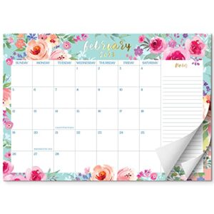 s&o watercolor floral large desk calendar from jan 2023-jun 2024 – tear-away table calendar 2023-2024 – desktop calendar 2023-2024 – academic desk calendar 2023-2024 – desk calendar large – 12x17in