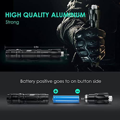 JCKSY Green Beam Pointer, High Power Long Range Adjustable Focus with Star Cap Handheld Light, for Hiking Indoor Outdoor Teaching Camping Travel