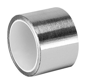 scotch 3311 aluminum foil tape – 2 in. x 5yd. vapor resistant silver foil tape roll with thermal conductivity, rubber adhesive