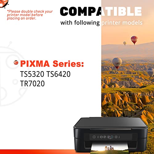 COCCINK 260XL 261XL Remanufactured Ink Cartridge Replacement for Canon PG-260 CL-261 XL Compatible to PIXMA TS5320 TS6420 TR7020 All in One Wireless Printer High Yield (1 Black 1 Tri-Color) Combo Pack