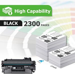 Aztech Compatible Toner Cartridge Replacement for HP 05A CE505A HP Laserjet P2035 P2035N P2055DN Printer (Black, 1-Pack)