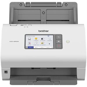 brother ads-4900w professional desktop scanner with fast scan speeds, duplex, wireless, and large touchscreen
