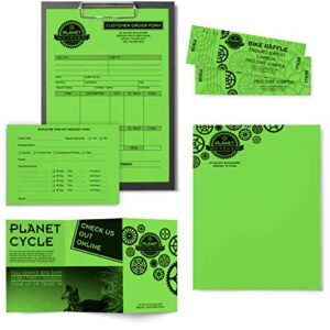 Neenah Astrobrights Premium Color Paper, 24 lb, 8.5 x 11 Inches, 500 Sheets, Martian Green (WAU21801)