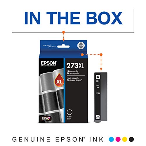 EPSON T273 Claria Ink High Capacity (T273XL020-S) for Select Epson Expression Premium Printers